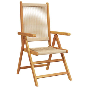 Lenestoler for hage 8 stk beige heltre akasie