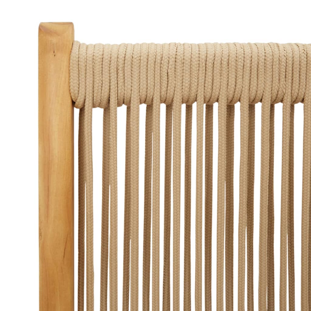 Lenestoler for hage 8 stk beige heltre akasie