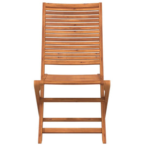 Sammenleggbare hagestoler 8 stk 51x66x95 cm heltre akasie