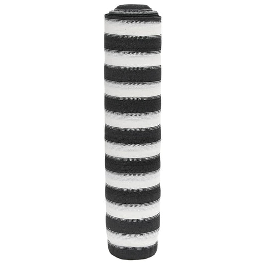 Skjermnett antrasitt og hvit 1,2x10 m HDPE 75 g/m²