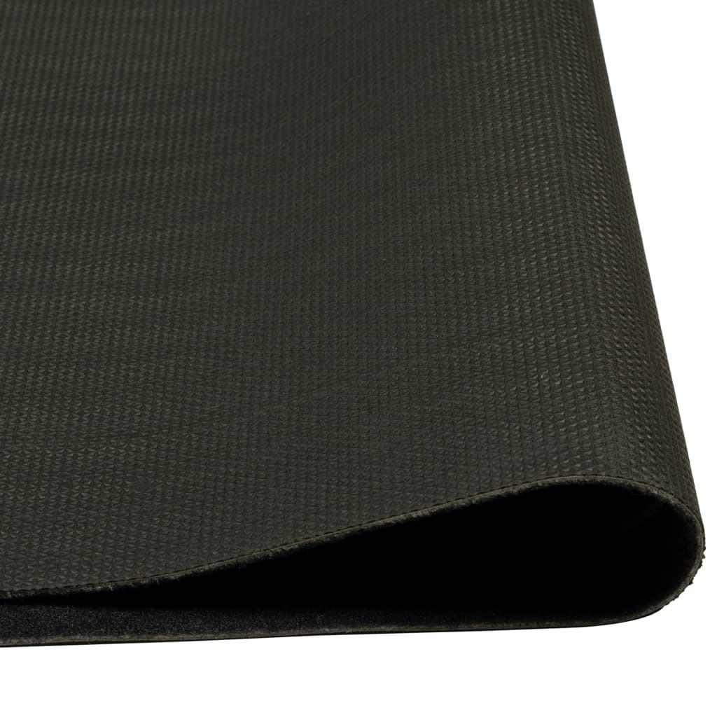 Kjøkkenteppe vaskbar Cup svart 45x150 cm fløyel