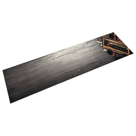 Kjøkkenteppe vaskbar Wine Bottle 60x300 cm fløyel