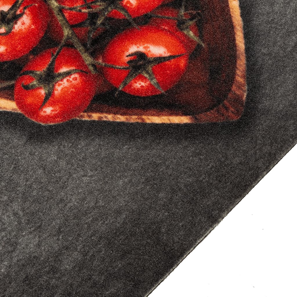 Kjøkkenteppe vaskbar Cooking tekst 60x180 cm fløyel