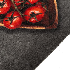 Kjøkkenteppe vaskbar Cooking tekst 60x180 cm fløyel