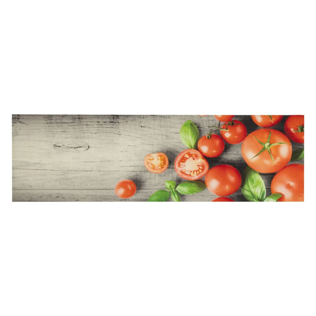 Kjøkkenteppe vaskbar Tomatoes 45x150 cm fløyel