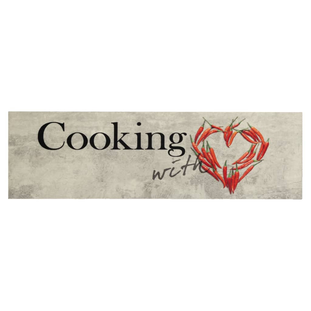 Kjøkkenteppe vaskbar Peper Cooking 45x150 cm fløyel