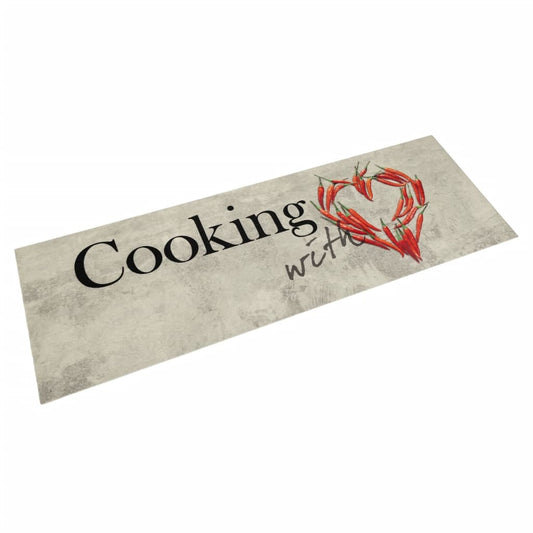 Kjøkkenteppe vaskbar Peper Cooking 60x180 cm fløyel
