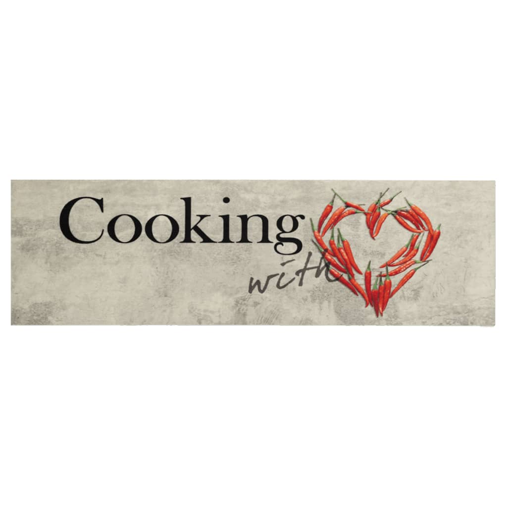 Kjøkkenteppe vaskbar Peper Cooking 60x180 cm fløyel