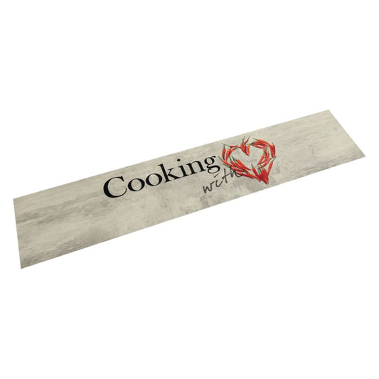 Kjøkkenteppe vaskbar Peper Cooking 60x300 cm fløyel