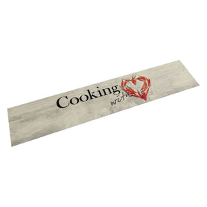 Kjøkkenteppe vaskbar Peper Cooking 60x300 cm fløyel