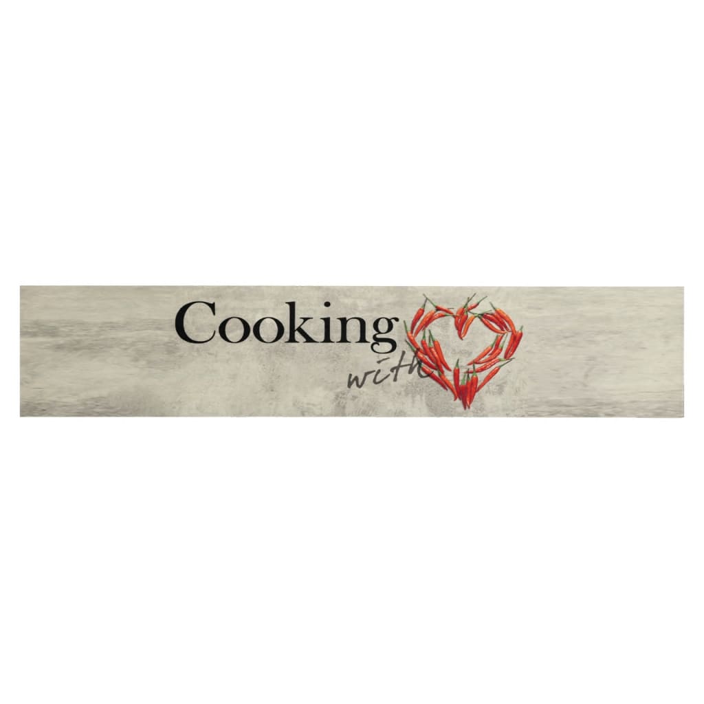 Kjøkkenteppe vaskbar Peper Cooking 60x300 cm fløyel