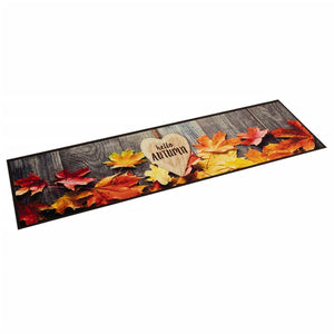 Kjøkkenteppe vaskbar Autumn 60x300 cm fløyel