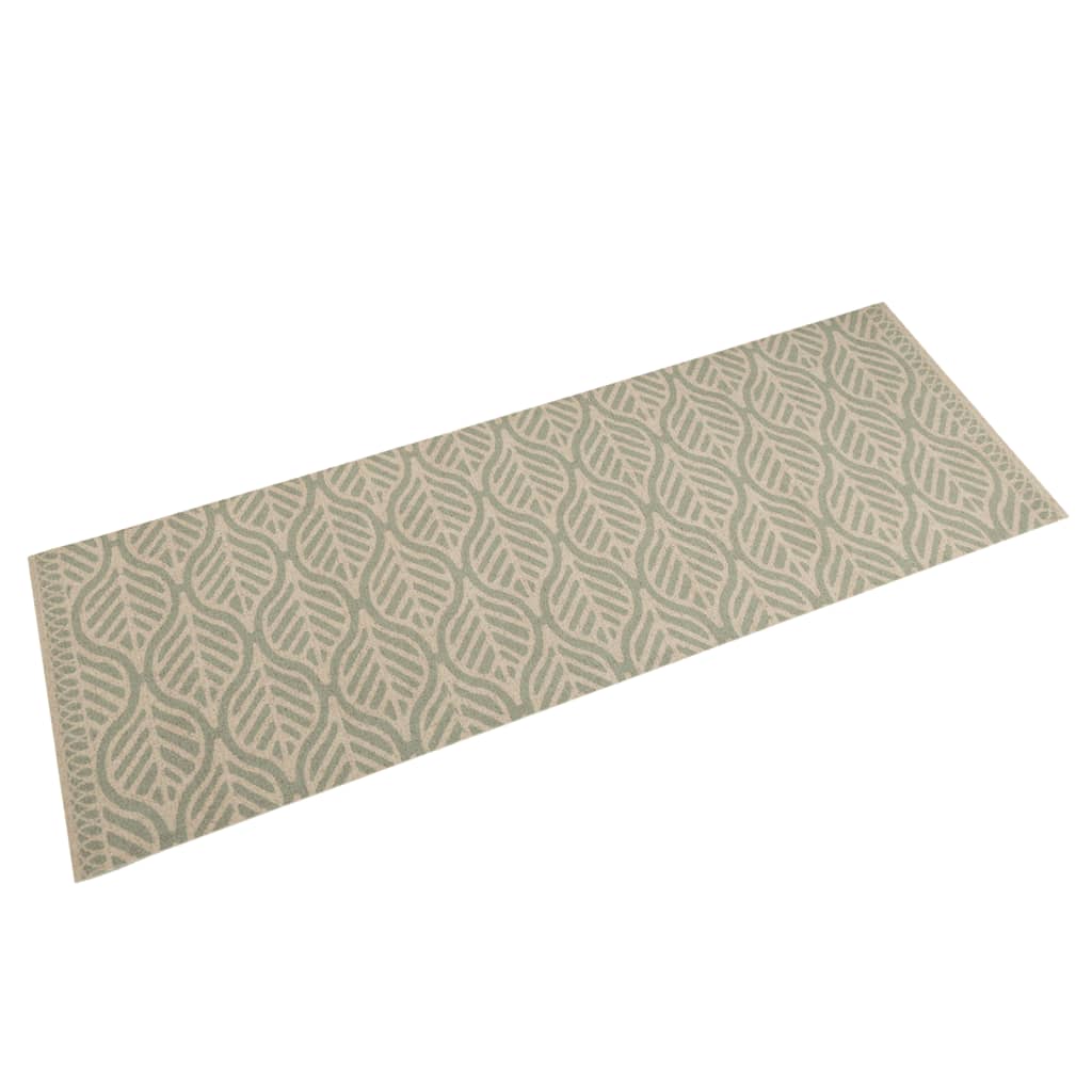 Washable kitchen rug Leaves 60x180 cm velvet