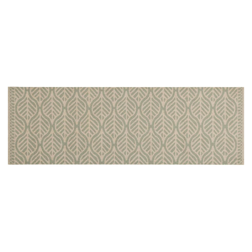 Washable kitchen rug Leaves 60x180 cm velvet
