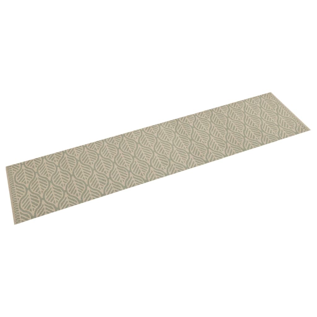 Washable kitchen rug Leaves 60x300 cm velvet