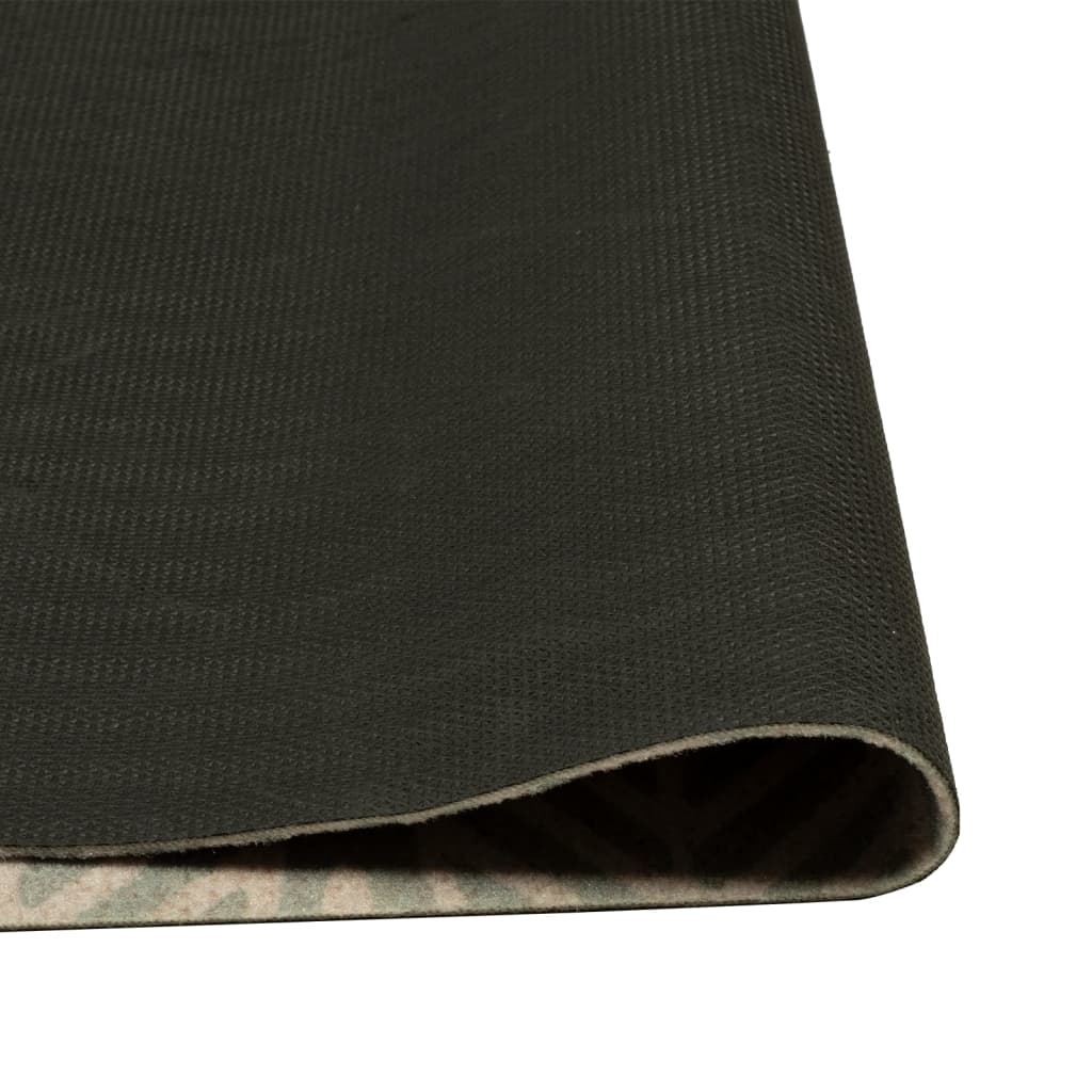 Washable kitchen rug Leaves 60x300 cm velvet