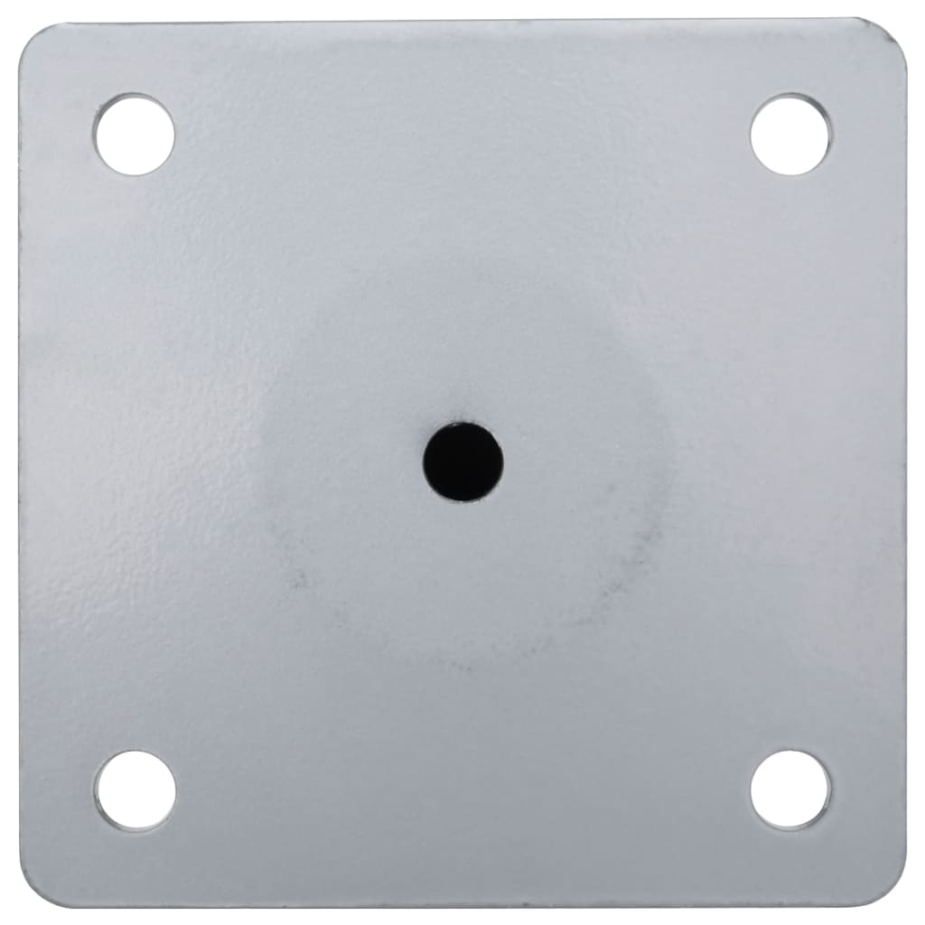 Parasollfot for Ø38/48 mm stang sølv stål