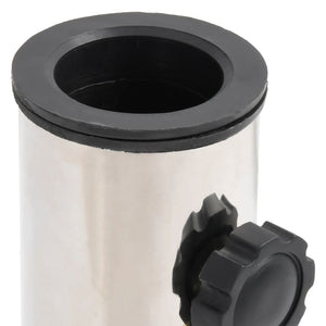 Parasollfot for Ø38/48 mm stang matt sølv stål