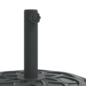 Parasollfot med hjul for Ø38 / 48 mm stenger 27 kg rund