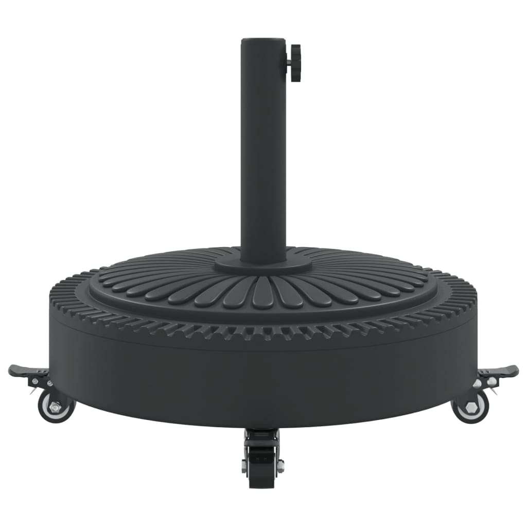 Parasol base with wheels for Ø38 / 48 mm poles 27 kg round