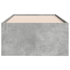 Dagseng med skuffer uten Madrass betonggrå 100x200 cm