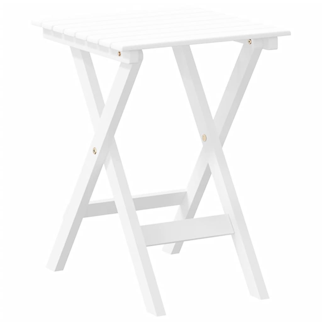 Gyngestol med sammenleggbart bord hvit heltre poppeltre