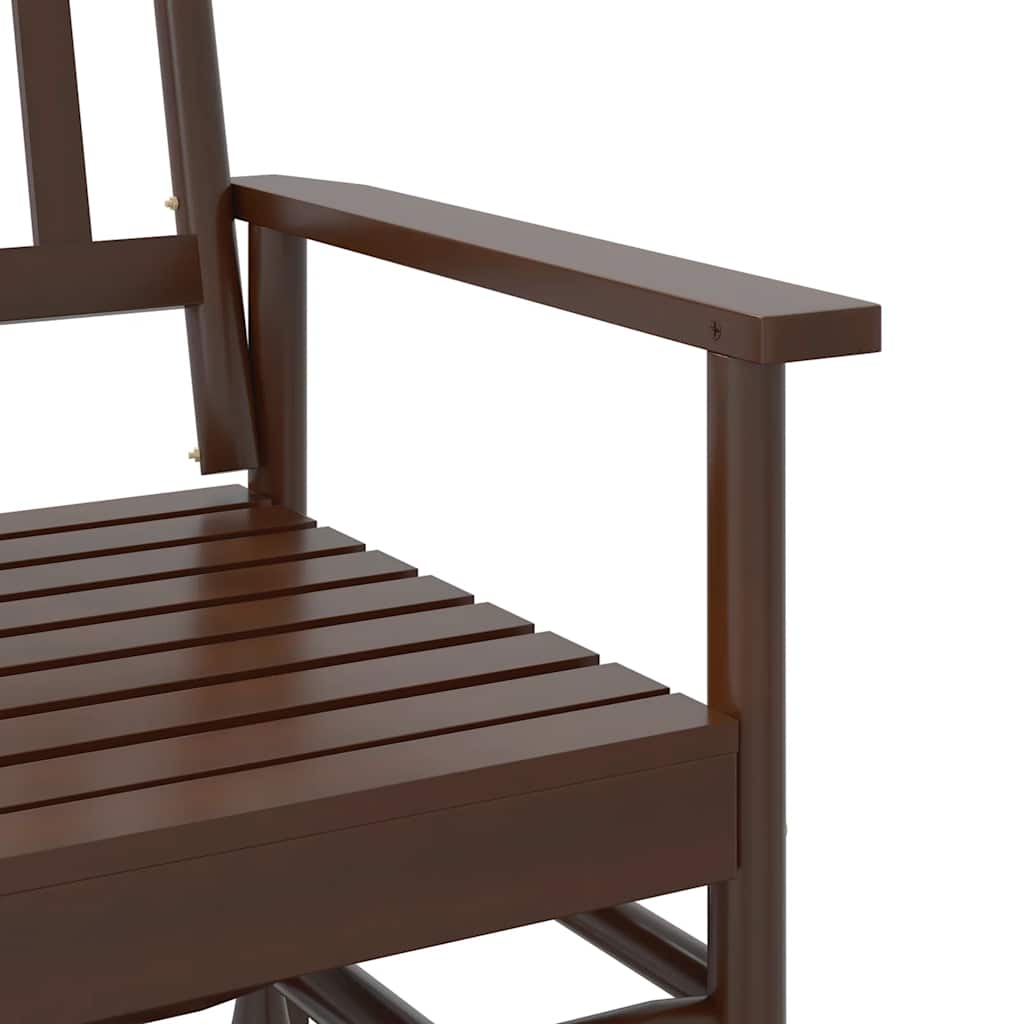 Gyngebenk brun 118x70x104,5 cm heltre poppel
