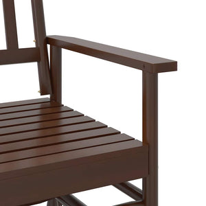 Gyngebenk brun 118x70x104,5 cm heltre poppel