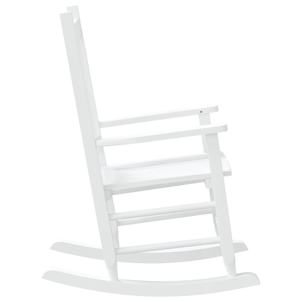 Gyngestoler for barn 2 stk hvit heltre poppeltre