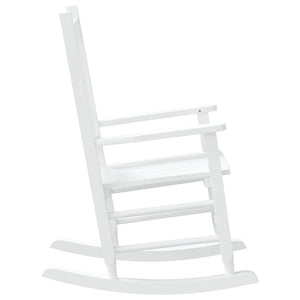 Gyngestoler for barn 2 stk hvit heltre poppeltre
