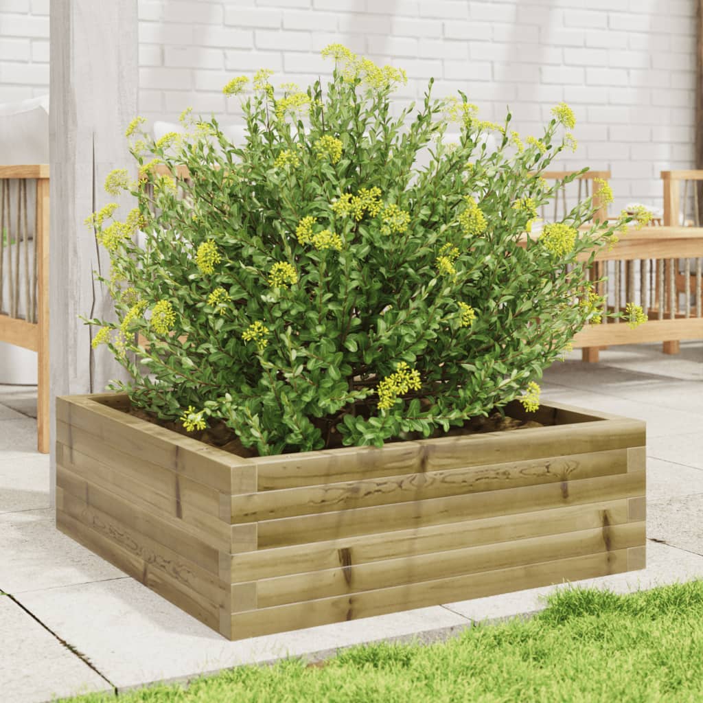 Plantekasse 70x70x23 cm impregnert furu