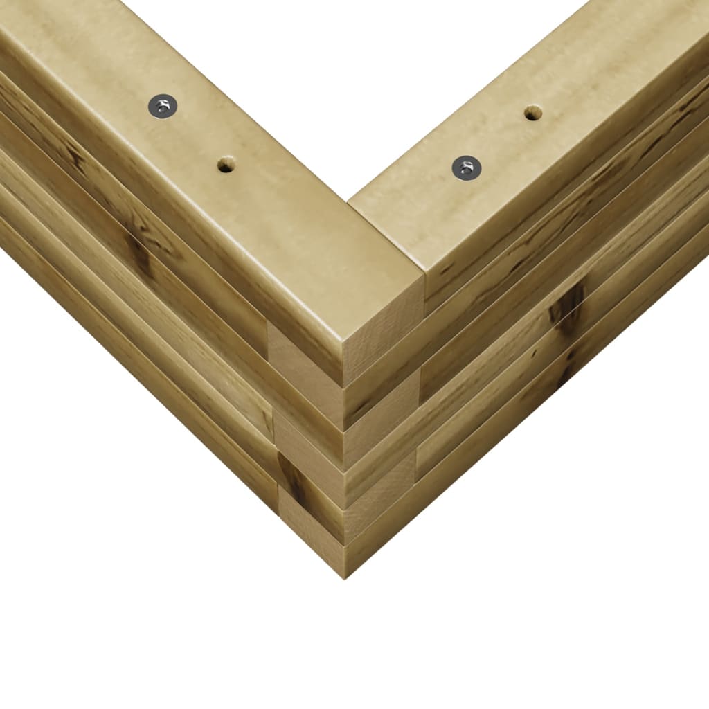 Plantekasse 70x70x23 cm impregnert furu