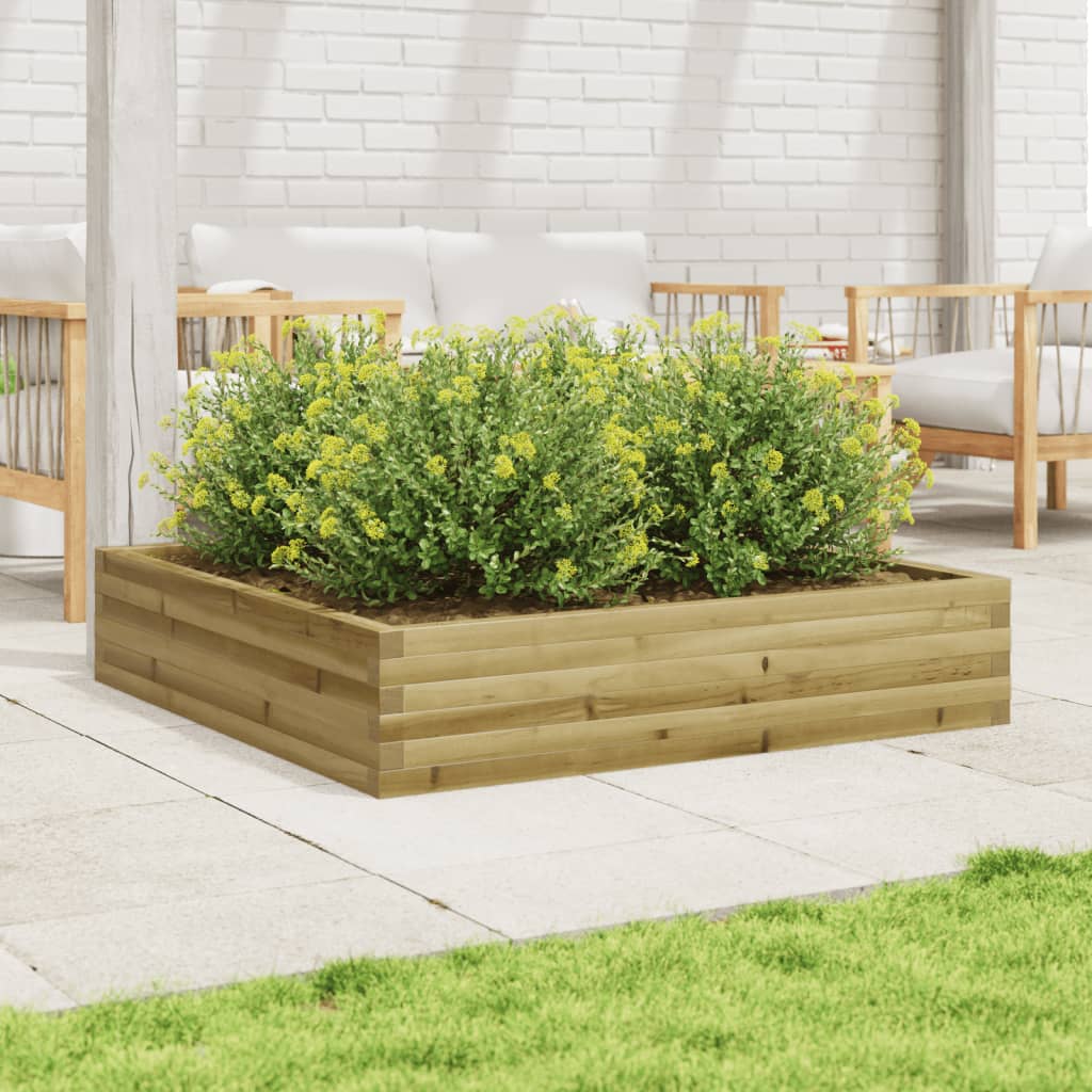 Plantekasse 110x110x23 cm impregnert furu