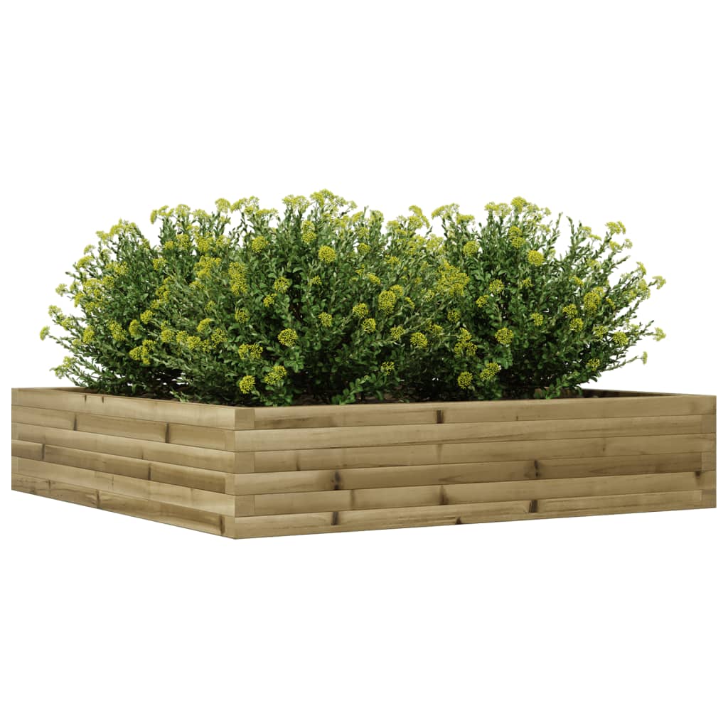 Plantekasse 110x110x23 cm impregnert furu