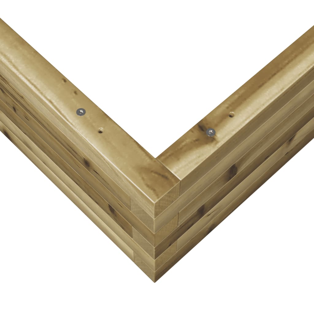 Plantekasse 110x110x23 cm impregnert furu