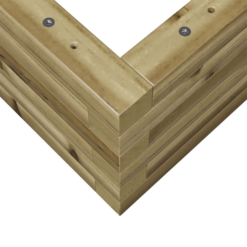 Hageplantekasse 70x40x23 cm impregnert furu