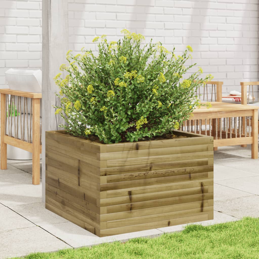 Plantekasse 70x70x45,5 cm impregnert furu