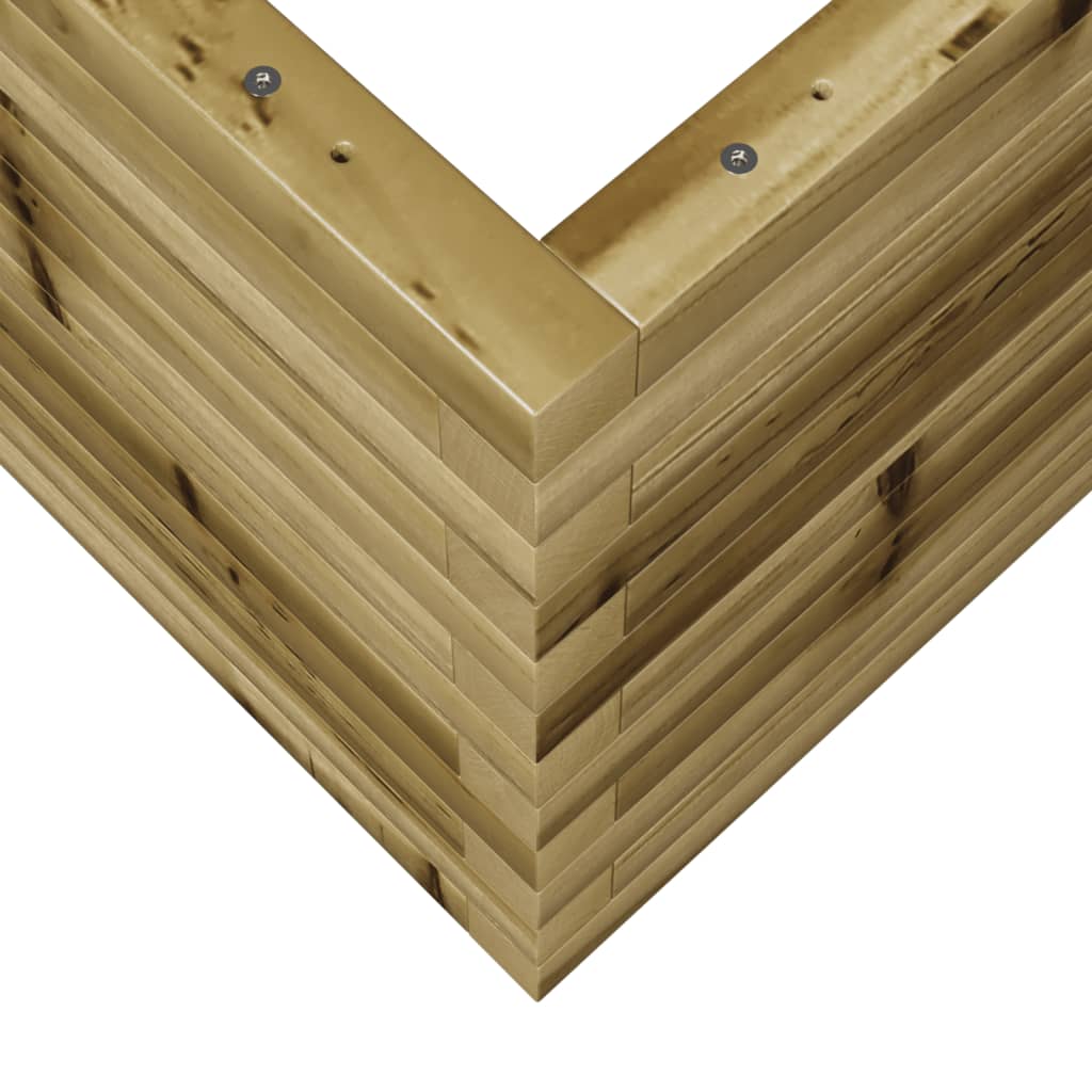 Plantekasse 70x70x45,5 cm impregnert furu