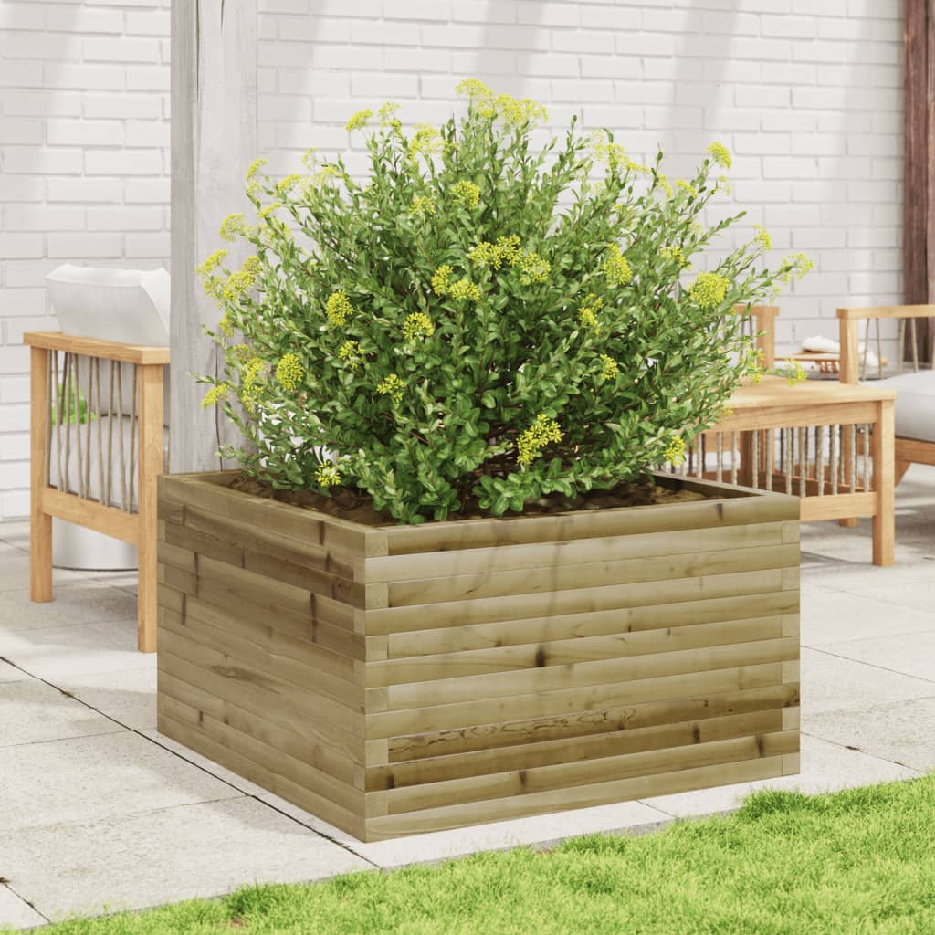 Plantekasse 80x80x45,5 cm impregnert furu