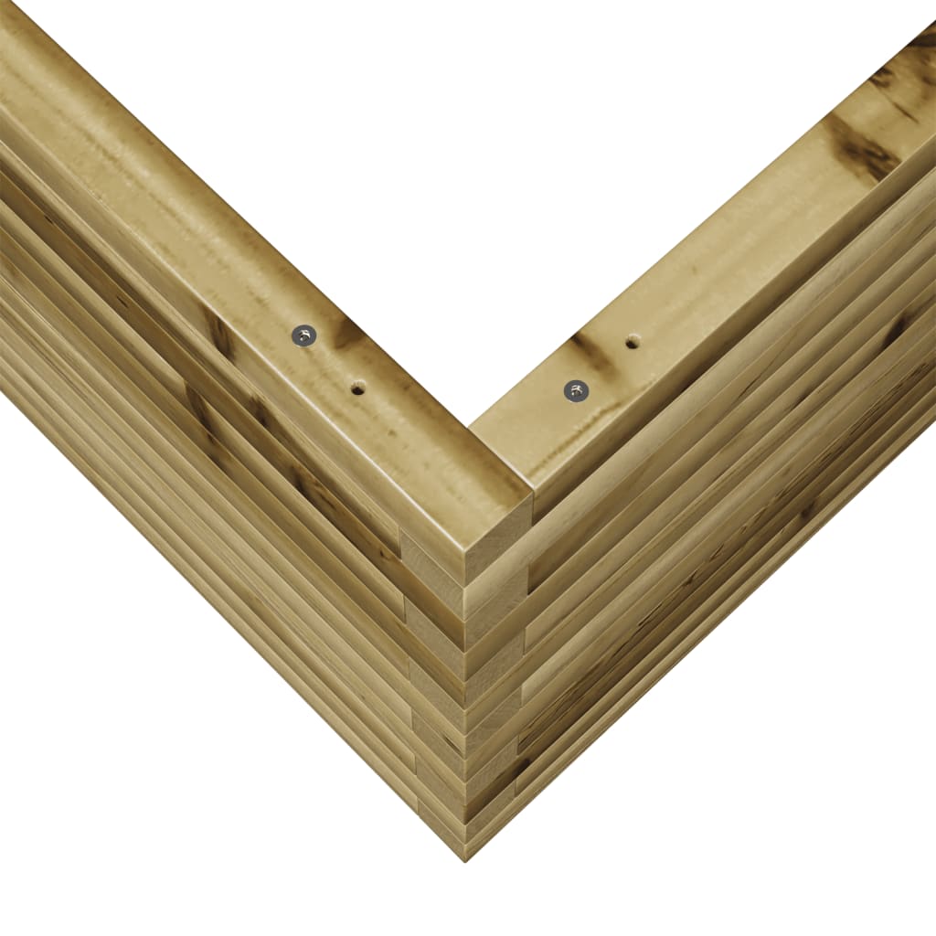 Plantekasse 80x80x45,5 cm impregnert furu