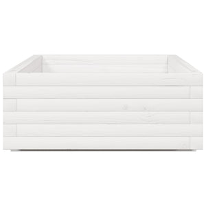 Plantekasse hvit 110x60x26,5 cm heltre furu