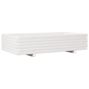 Plantekasse hvit 110x60x26,5 cm heltre furu