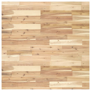 Bordplate firkantet 90x90x4 cm heltre akasie