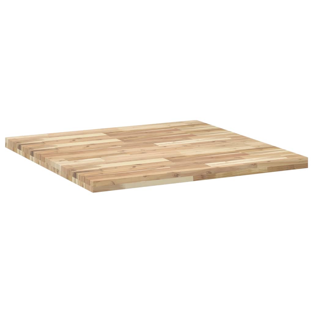 Bordplate firkantet 90x90x4 cm heltre akasie