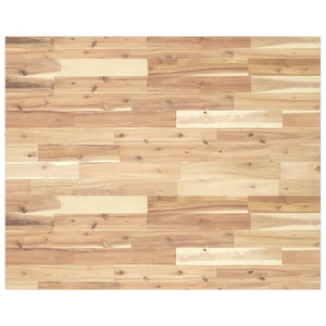 Bordplate rektangulær 100x80x2 cm heltre akasie