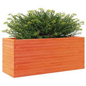 Plantekasse voksbrun 110x40x46 cm heltre furu