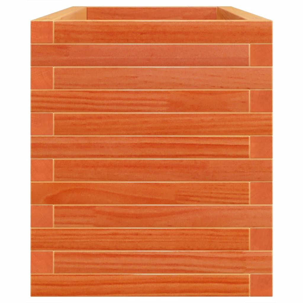 Plantekasse voksbrun 110x40x46 cm heltre furu