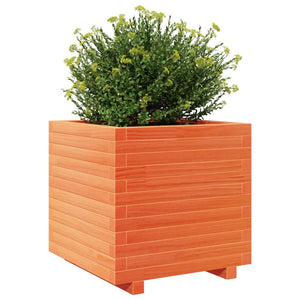 Plantekasse voksbrun 50x50x49,5 cm heltre furu