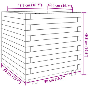 Plantekasse 50x50x49,5 cm heltre douglasgran