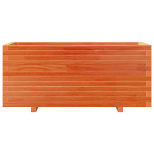 Planter box wax brown 110x40x49.5 cm solid pine wood